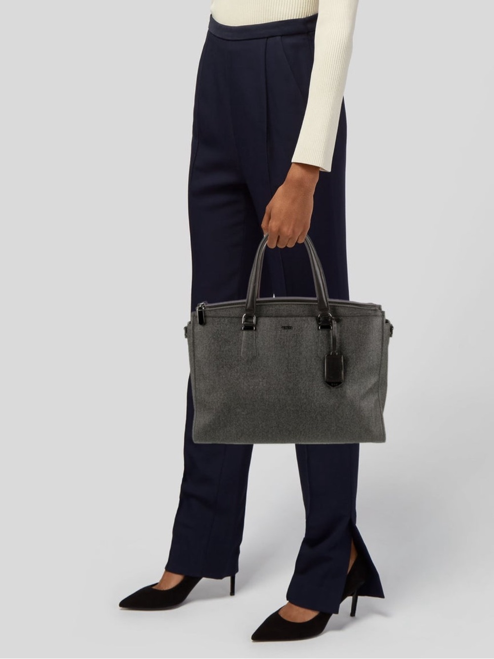 Tumi Sinclair Briefcase Leather Bag